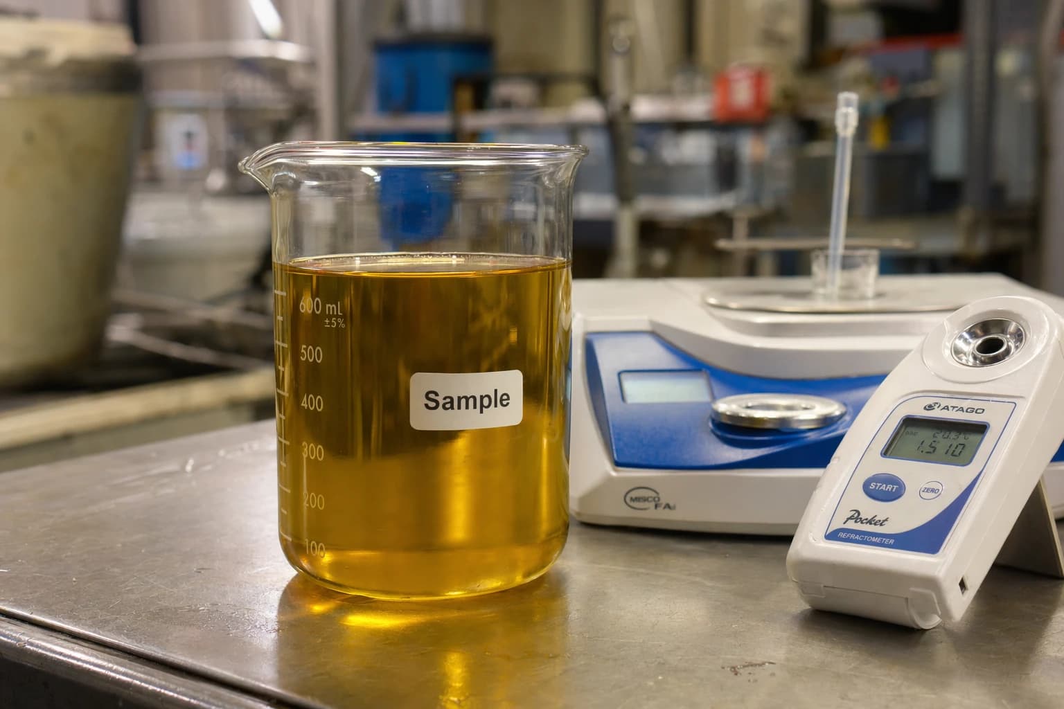 Aggregated yellow grease feedstock ready for biodiesel refinery delivery at a California rendering facility