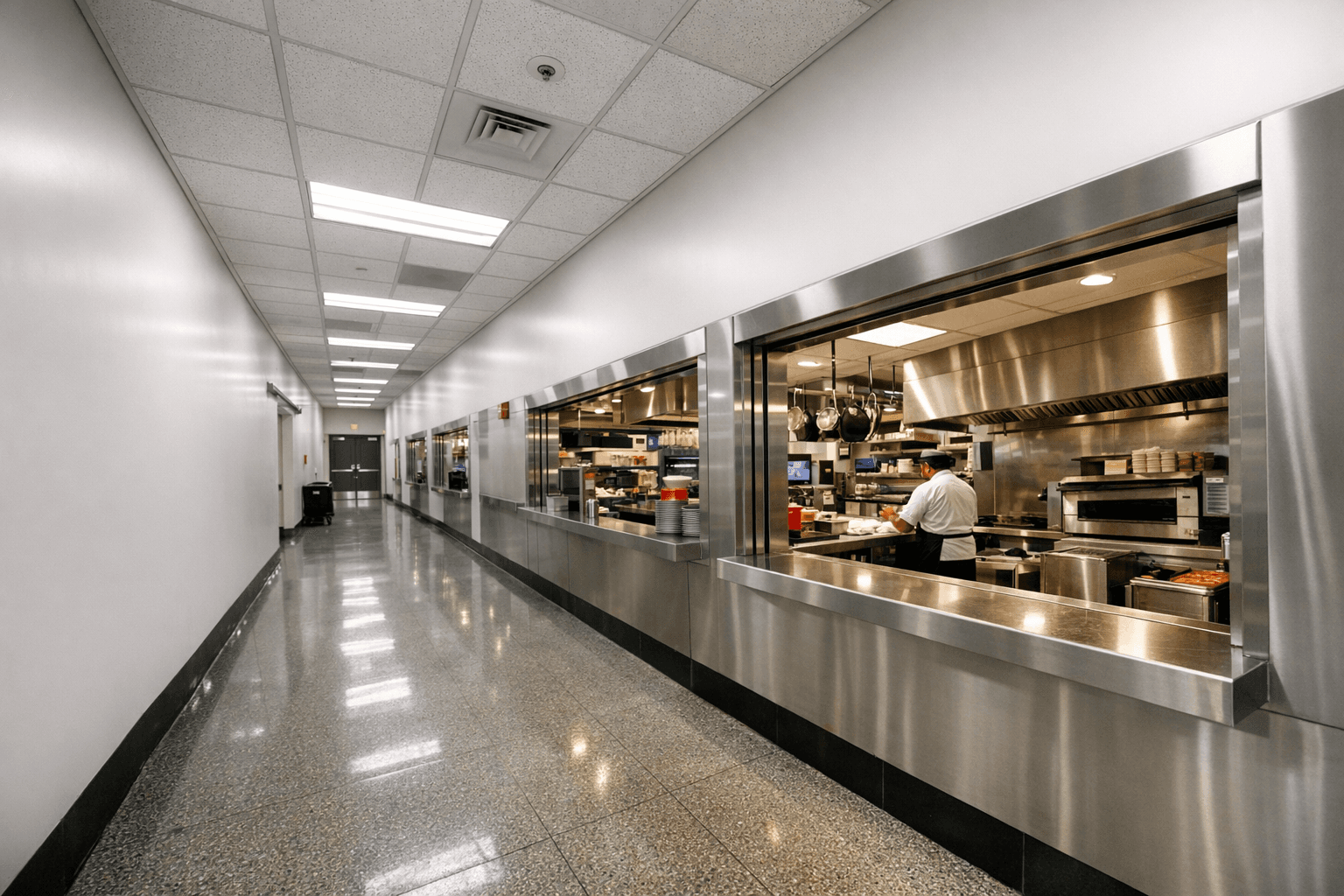 Security-cleared grease pickup driver servicing an airport terminal restaurant in Southern California